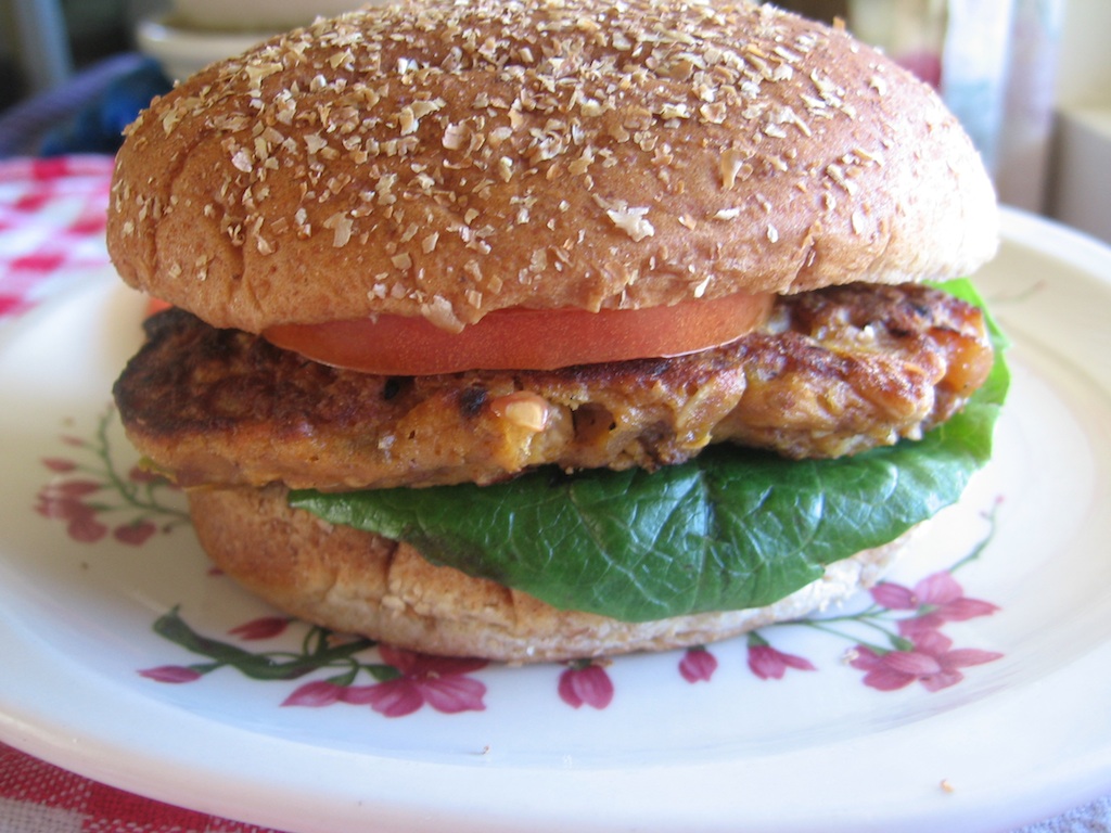 Barbecued Peanut Burgers