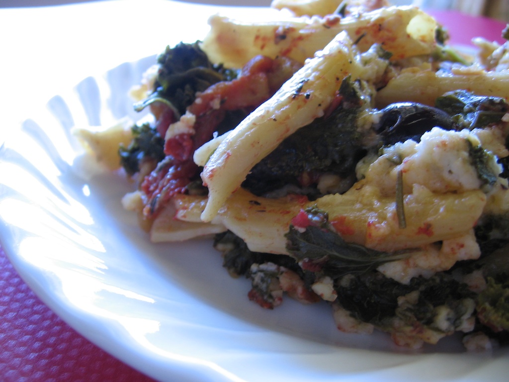Queso Cremoso and Kale Penne