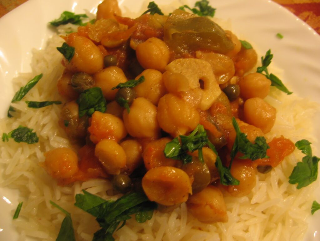 Spanish Garbanzos with Chorizo