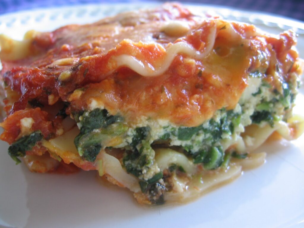 Tofu Lasagna Florentine