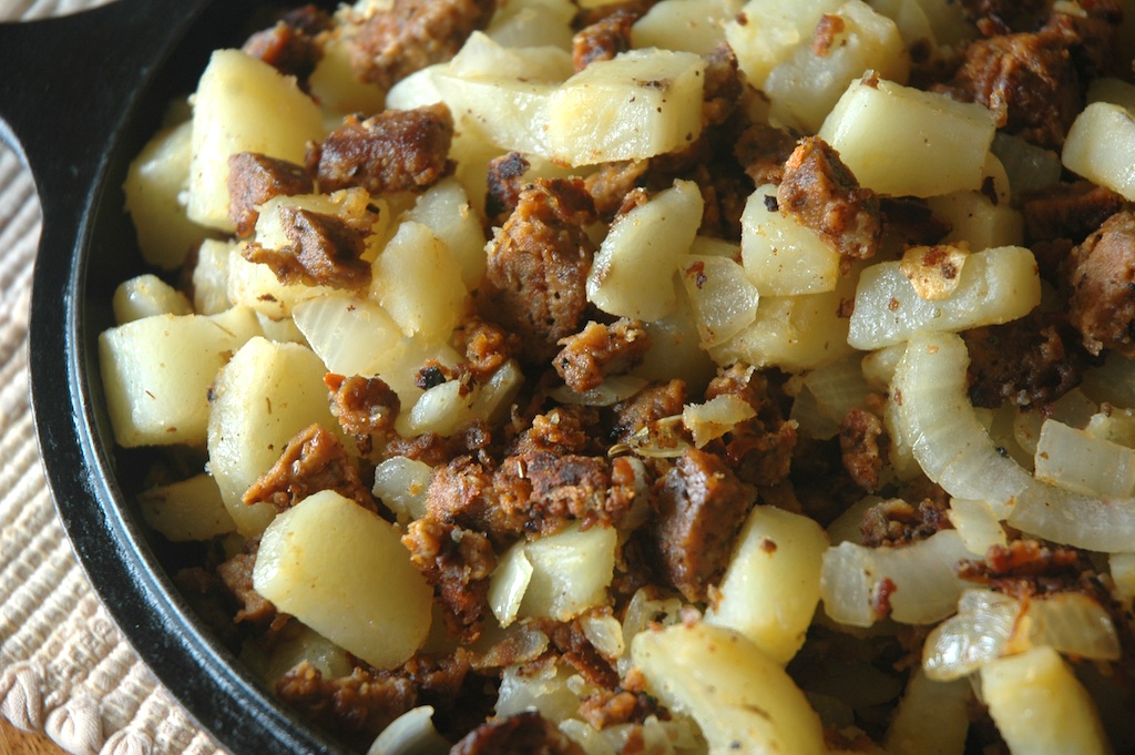 Vegetarian Pepperoni Hash